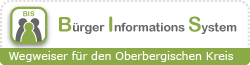 B&uuml;rger Informations System - Wegweiser f&uuml;r den Oberbergischen Kreis