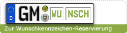 Zur Wunschkennzeichen-Reservierung