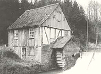 Mühle in Rospe, Gummersbach, um 1930. Heimatbildarchiv des Oberbergischen Kreises 