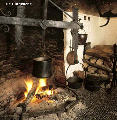 Die Burgk&uuml;che von Schloss Homburg
