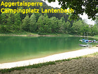 Aggertalsperre Badestelle Campingplatz Lantenbach