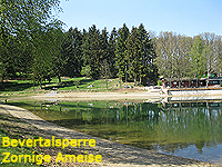 Bevertalsperre Badestelle Zornige Ameise