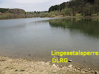 Lingesetalsperre Badestelle DLRG