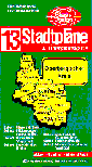 Die mGrafik zeigt strk verkleinert das Titelblatt eines Stadtplanes der Stadtplansammlung