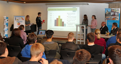 50 Schüler des Theodor-Heuss-Gymnasiums in Radevormwald stellten ihre Untersuchungsergebnisse vor. (Foto: OBK)