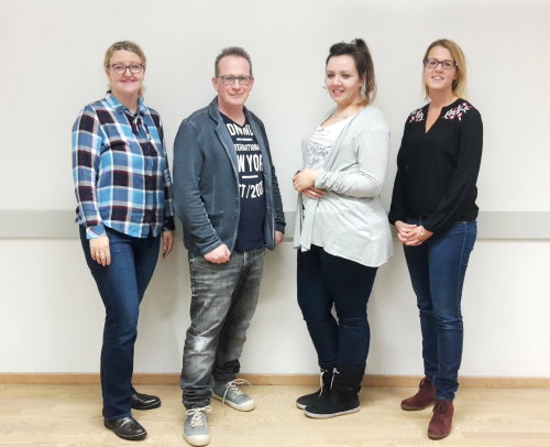 Der Jugendamtselternbeirat 2018/2019 (v.l.): Nadine Bubenzer, Knut Kaminski, Katja Benninghoff und Andrea Fritz. (Foto: OBK)