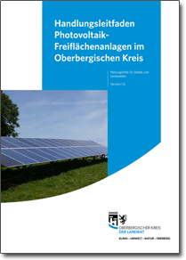 Titelseite Handlungsleitfaden Photovoltaik-Freiflächenanlagen im Oberbergischen Kreis
