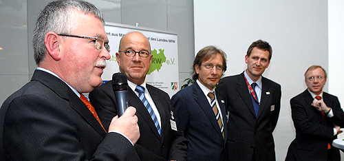 Im Kunststoffland NRW aktiv (v.l.): Dr. Harald Pielartzik, Wilfried Holberg, Matthias Poschmann und Felix Loose