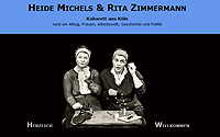 Ausschnitt aus der Homepage der Kabarettistinnen Heide Michels & Rita Zimmermann