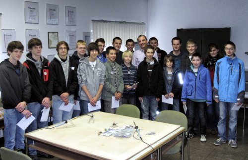 Die erfolgreichen Teilnehmer des Workshops der Firma Kampf (Foto:OBK)
