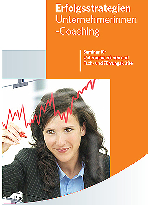 Ausschnitt aus dem Flyer "Erfolgsstrategien - Unternehmerinnen-Coaching"