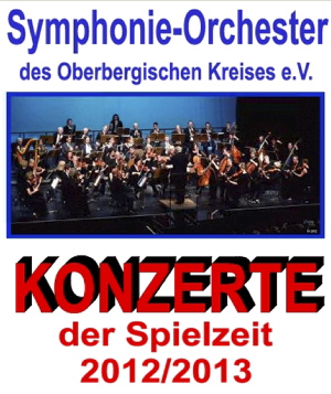 Titelseite Programm Symphonie-Orchester 2012/2013