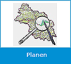 Logo Planen mit Link zu Planen - Themen der Kreis- und Regionalentwicklung Logo Planen