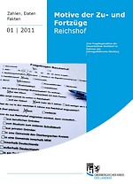 Titelseite des Demografieberichtes 01/2011 Motive der Zu- und Fortzüge Reichshof 