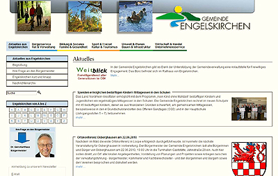 Homepage Gemeinde Engelskirchen mit Link zur Homepage Homepage der Gemeinde Engelskirchen mit Link zur Homepage