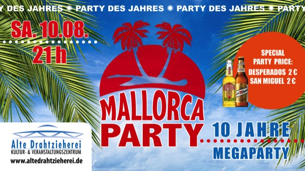 Oberbergischer Kreis Import Mallorca Party