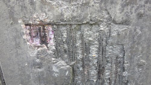 Stützwand Detailaufnahme