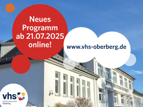 Die VHS Oberberg hat wieder ein vielfältiges Kursprogramm für das Semester Herbst/Winter 2025 im Angebot. (Foto/Grafik: OBK) Die VHS Oberberg hat wieder ein vielfältiges Kursprogramm für das Semester Herbst/Winter 2025 im Angebot. (Foto/Grafik: OBK)
