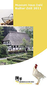Titelseite des Flyers Kultur-Zeit 2011 Museum Haus Dahl