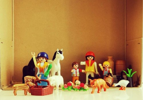 Kleine PLAYMOBIL-Welten im Schuhkarton. (Museum und Forum Schloss Homburg) 
