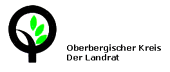 Logo des Oberbergischen Kreises mit dem Text "Oberbergischer Kreis Der Landrat" Logo des Oberbergischen Kreises mit dem Text "Oberbergischer Kreis Der Landrat"