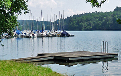 Badestelle Campingplatz 1 an der Bevertalsperre. (Foto: OBK)