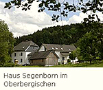 Ausschnitt aus der Homepage Haus Segenborn