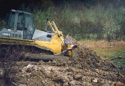 Eingriff in die Landschaft durch Baumaßnahmen