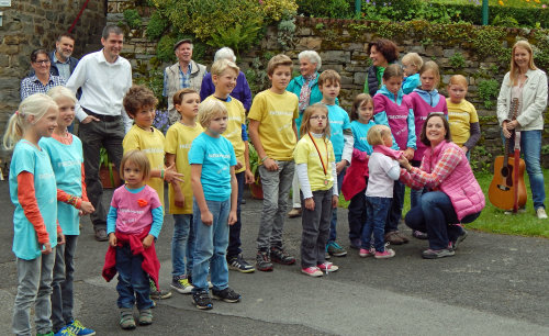 Ein Begrüßungsständchen gab's für die Bewertungskommission in Freckhausen. (Foto: OBK)