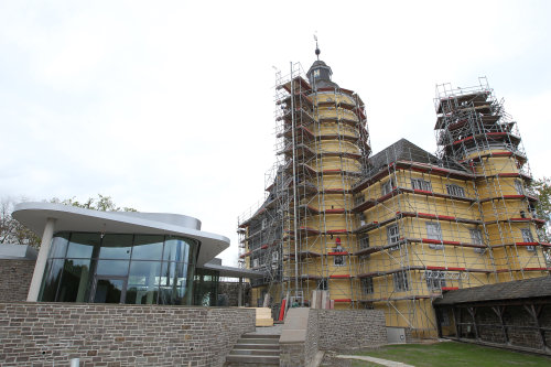 Die Fassadenarbeiten am Saynschen Haus (Foto:OBK) 