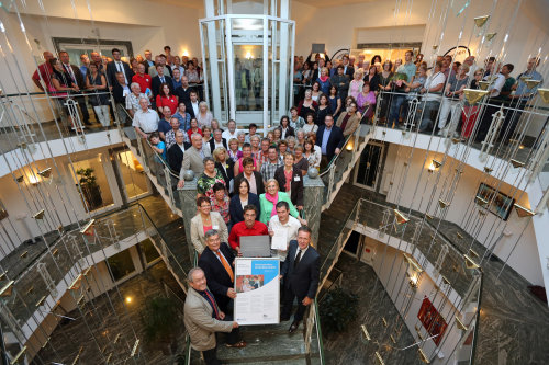 Alle Teilnehmer des Zukunftspreises 2014. (Foto: OBK)