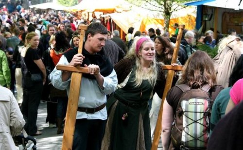 Mittelalterlicher Markt auf Schloss Homburg. (Foto: Daniel Diekmann)