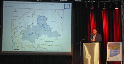 Stefan Gothe von der Agentur kommunare stellte die Regionale Entwicklungsstrategie vor. (Foto:OBK) 
