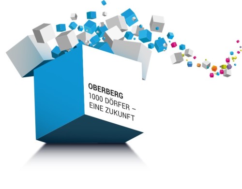 Logo der LEADER-Region "Oberberg: 1000 Dörfer - eine Zukunft!" (Grafik: OBK)