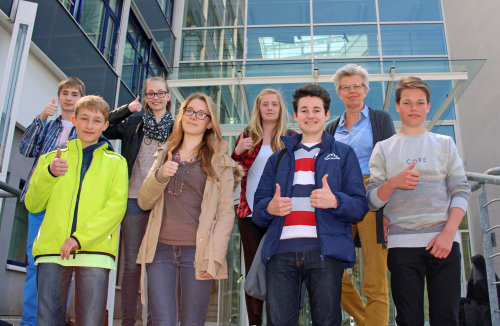 Einen spannenden Schnuppertag in der Kreisverwaltung erlebten sieben Schülerinnen und Schüler aus Oberberg. (Foto: OBK)