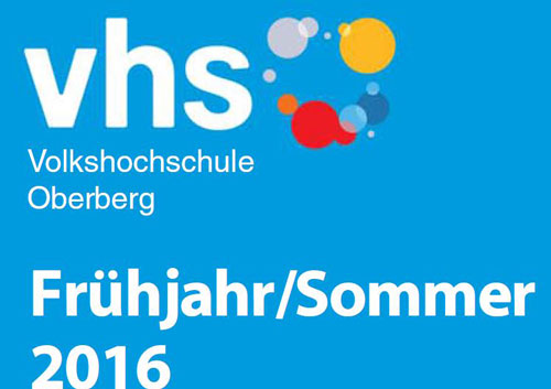 Ausschnitt aus dem Titel des Programmhefts der VHS Oberberg Frühjahr 2016 (Foto: OBK)