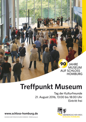 Plakat zur Veranstaltung "Treffpunkt Museum" im Museum und Forum Schloss Homburg. (Foto: OBK)