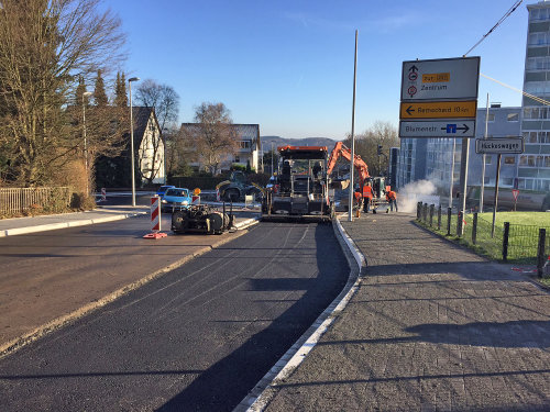 Der Knotenpunkt K 1 /K 3 / Blumenstraße in Hückeswagen-Wiehagen. (Foto: OBK)