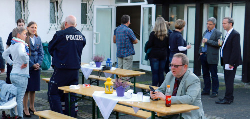 Ausklang am ehemaligen "Haus Bierenbach". (Foto: Malteser Engelskirchen)