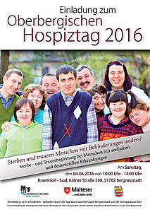 Plakat zum Oberbergischen Hospiztag 2016 in Bergneustadt