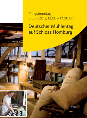 Ausschnitt aus Flyer Deutscher Mühlentag auf Schloss Homburg. (Foto: OBK)