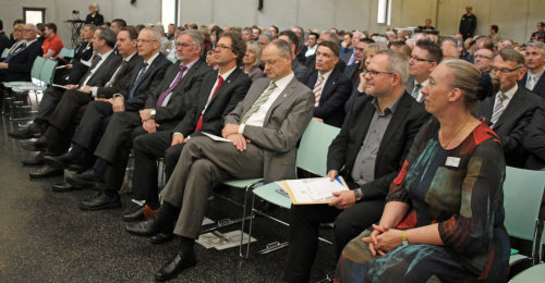 Gut besuchter Festakt: die Aula des Bergischen Berufskollegs am Standort Wipperfürth. (Foto: OBK)  