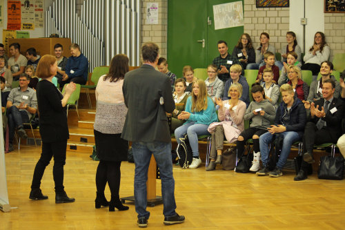 Eröffnung: Gut besucht war das dreitägige Ausbildungsseminar der Oberbergischen Medieninitiative am Engelbert-von-Berg Gymnasium Wipperfürth. (Foto: OBK)
