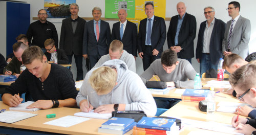 Die erste Berufsschulklasse hat ihren Klassenraum am Standort in Morsbach bezogen. (Foto: OBK) 