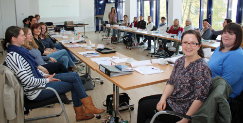 Die Teilnehmenden des ICF-CY Workshops zum Klassifizierungsverfahren. (Foto: OBK)