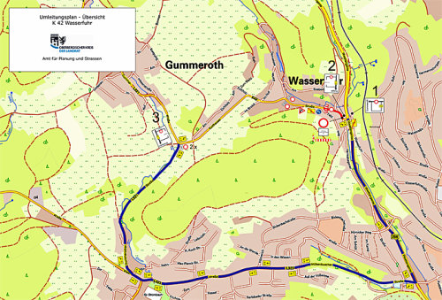 Übersichtsplan K 42 Wasserfuhr (Grafik: OBK)