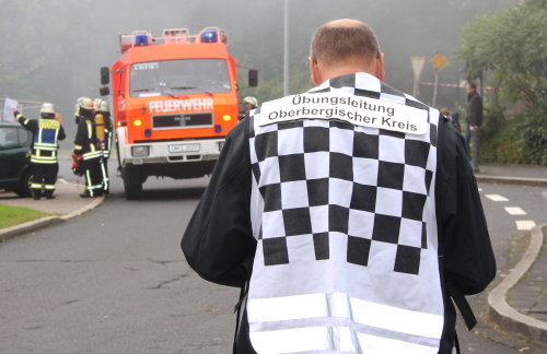 Die Übungsleitung des Oberbergischen Kreises plante die Großübung in Engelskirchen. (Foto: OBK)