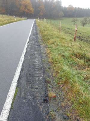 Fahrbahn und Randbereiche sind stark beschädigt. (Foto: OBK)