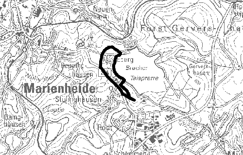 Bereich der 30. Planänderung auf dem Gebiet der Gemeinde Marienheide