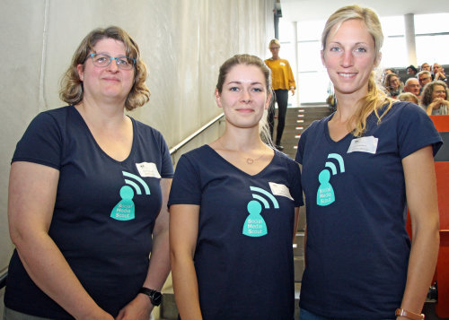 Die Social Media Scouts sind ab sofort gut erkennbar. (Foto: OBK)